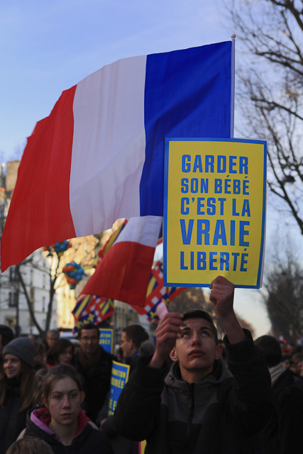 French pro-life demonstration