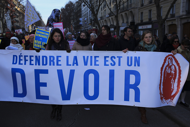 French pro-life demonstration